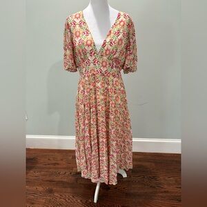 Flying Tomato Floral Midi Dress